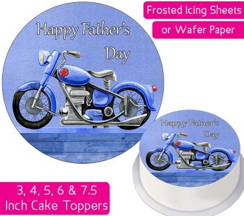 Father's Day Motorcycle Personalised Cake Topper