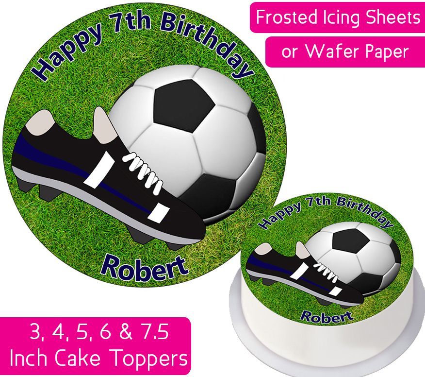 Football Boot Personalised Cake Topper