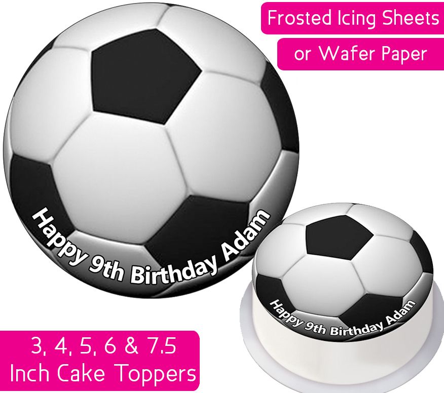 Football Personalised Cake Topper