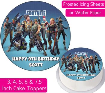 Fortnite Gang Personalised Cake Topper