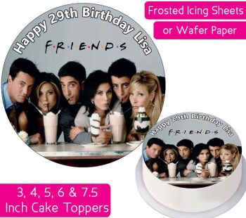 Friends Milkshake Personalised Cake Topper