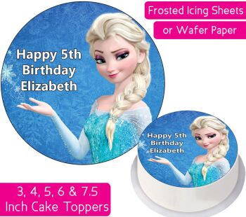 Frozen Elsa Personalised Cake Topper