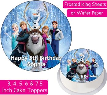 Frozen Team Personalised Cake Topper