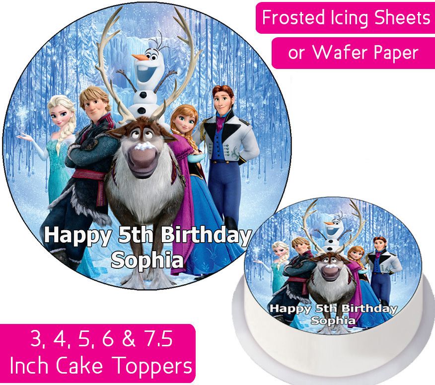 Frozen Team Personalised Cake Topper
