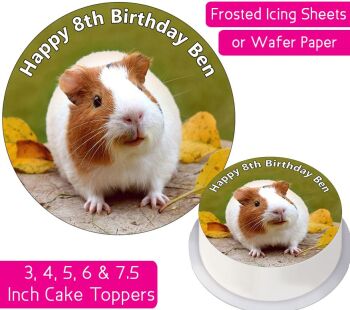 Guinea Pig Personalised Cake Topper