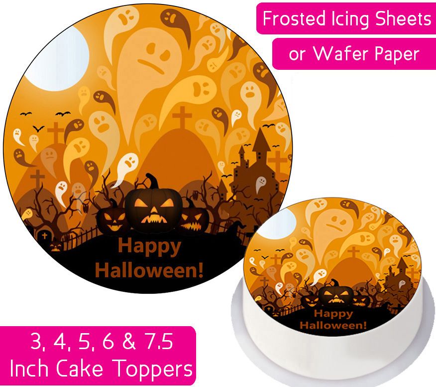 Halloween Ghost Personalised Cake Topper