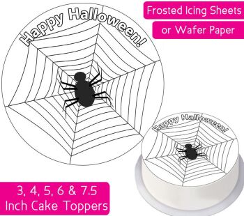 Halloween Spider Personalised Cake Topper