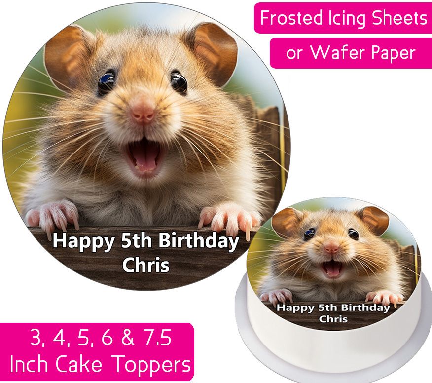 Hamster Personalised Cake Topper
