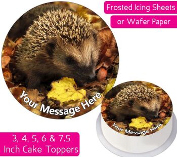 Hedgehog Personalised Cake Topper