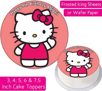 Hello Kitty Personalised Cake Topper