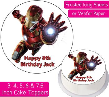 Iron Man Avengers Personalised Cake Topper