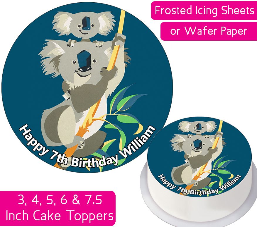 Koala Bear Personalised Cake Topper