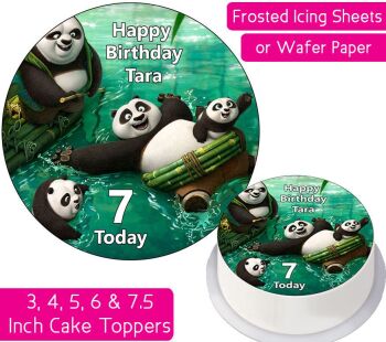 Kung Fu Panda Family Personalised Cake Topper