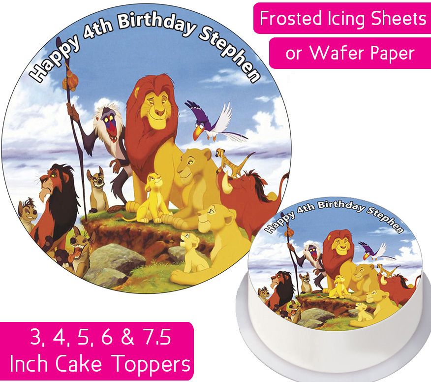 Lion King Personalised Cake Topper