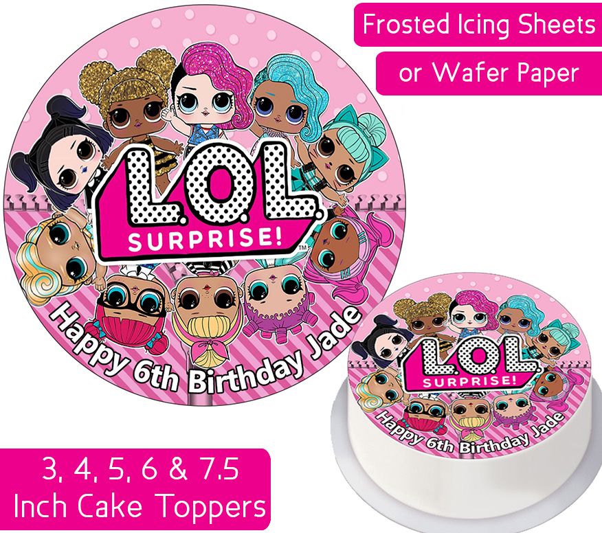 Lol Surprise Gang Personalised Cake Topper