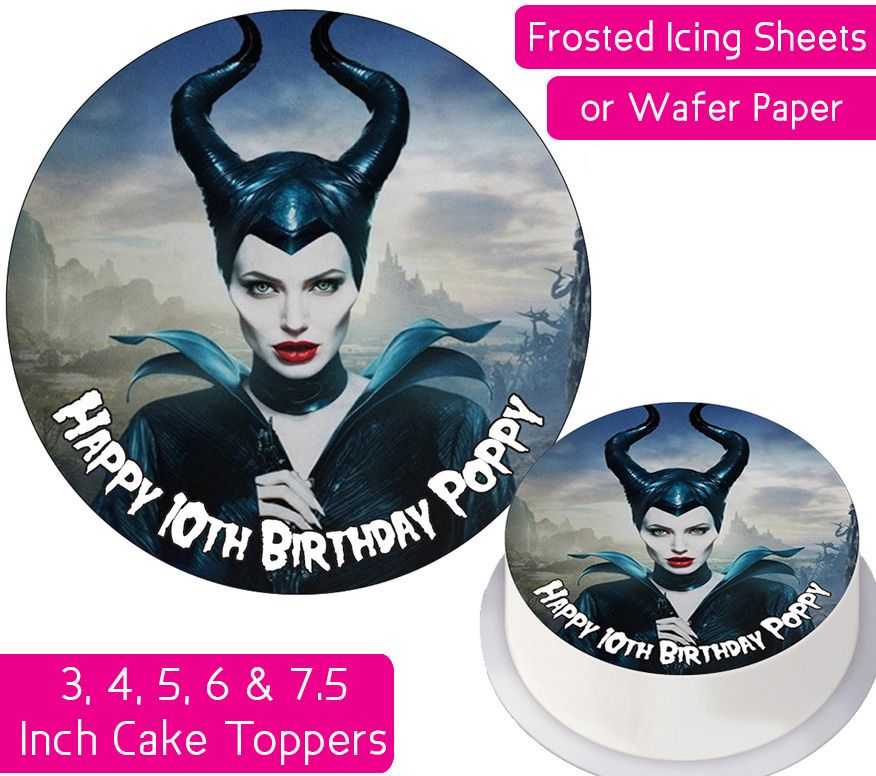 Maleficent Personalised Cake Topper