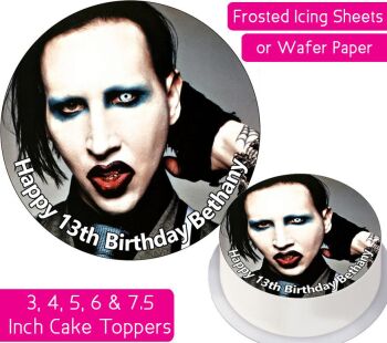 Marilyn Manson Personalised Cake Topper