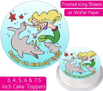 Mermaid Gang Personalised Cake Topper