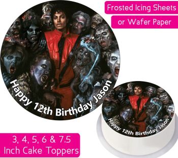 Michael Jackson's Thriller Personalised Cake Topper