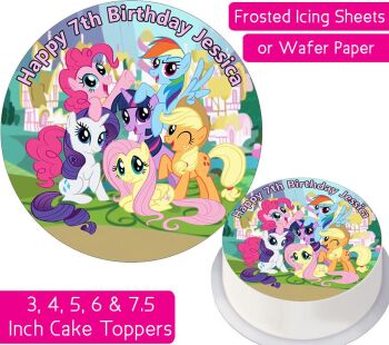 MLP My Little Pony Personalsed Cake Topper