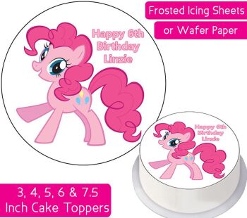 MLP Pinkie Pie - My Little Pony Personalised Cake Topper