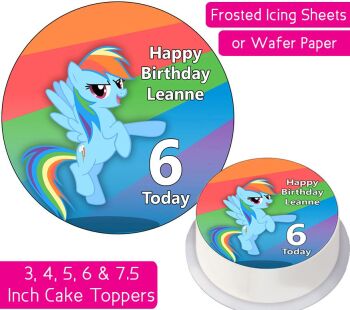 MLP Rainbow Dash - My Little Pony Personalised Cake Topper