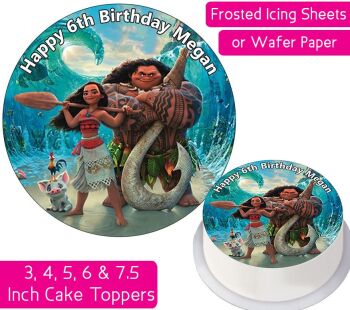 Moana Gang Personalised Cake Topper