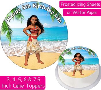 Moana Personalised Cake Topper