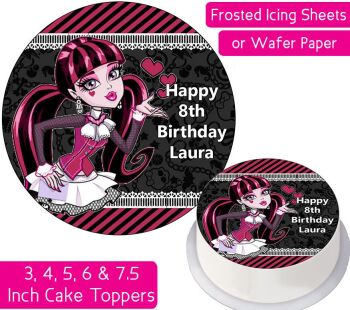 Monster High Draculaura Personalised Cake Topper