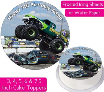 Monster Truck Personalised Cake Topper