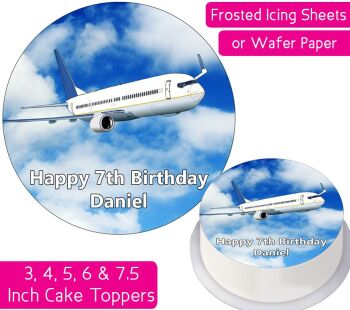 Plane Personalised Cake Topper