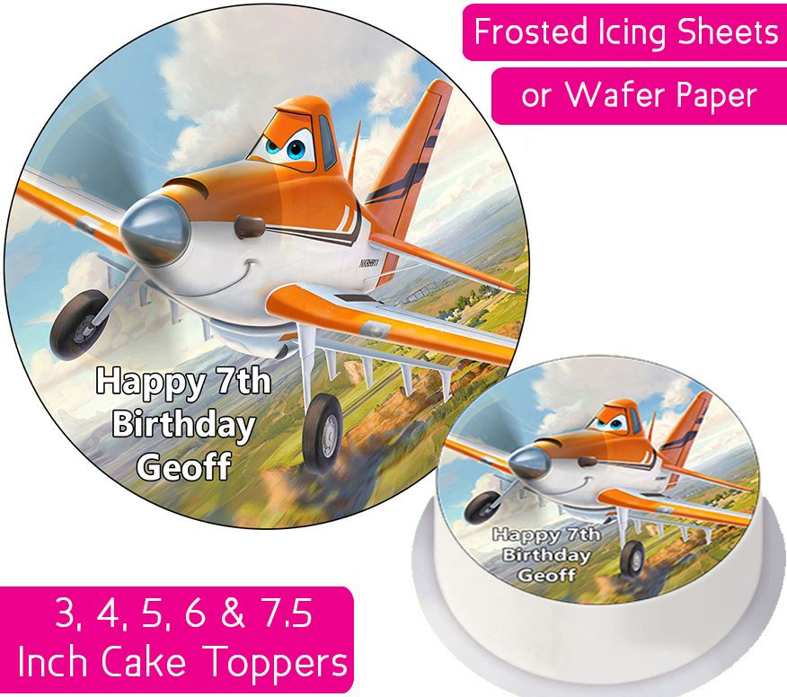 Planes Dusty Personalised Cake Topper