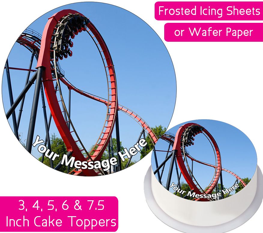 Roller Coaster Personalised Cake Topper