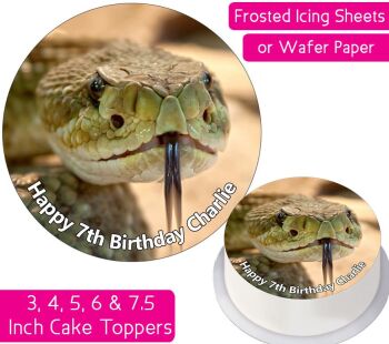 Snake Desert Personalised Cake Topper