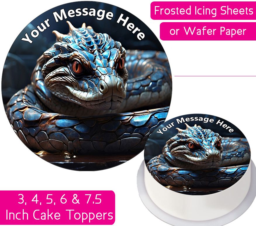 Snake Fantasy Personalised Cake Topper