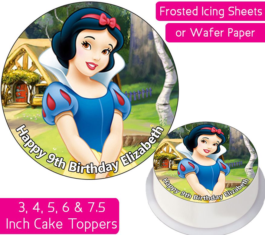 Snow White Personalised Cake Topper