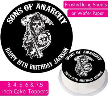 Sons of Anarchy Personalised Cake Topper