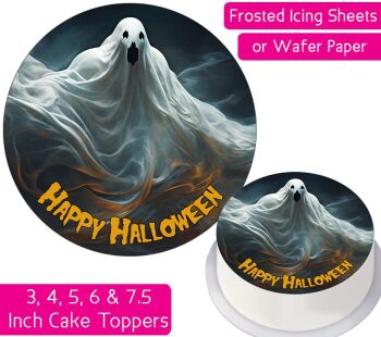 Spooky Ghost Personalised Cake Topper