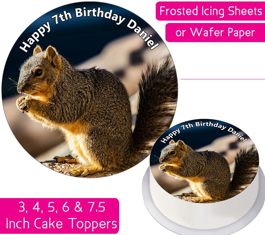 Squirrel Personalised Cake Topper