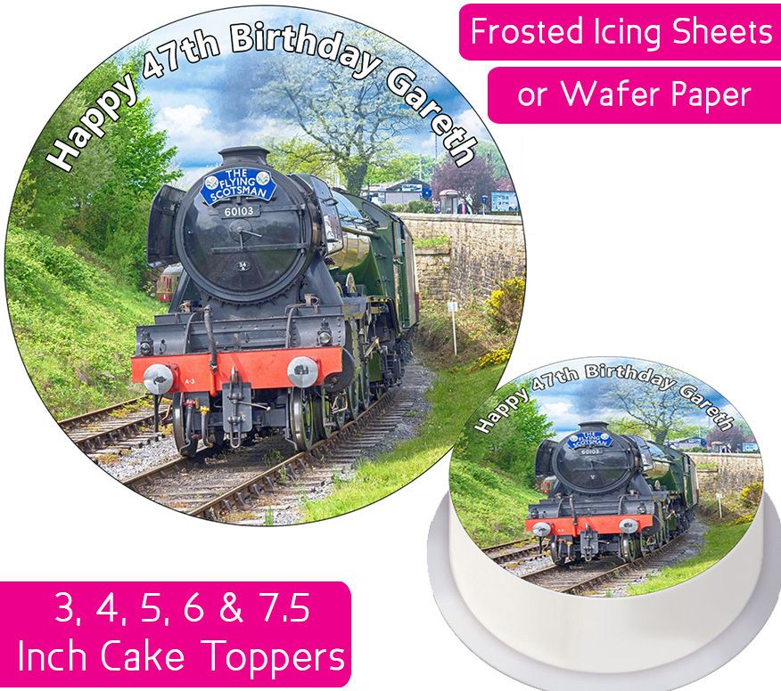 Steam Train Personalised Cake Topper