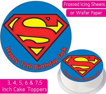 Superman Personalised Cake Topper