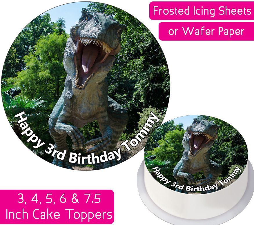 T Rex Personalised Cake Topper