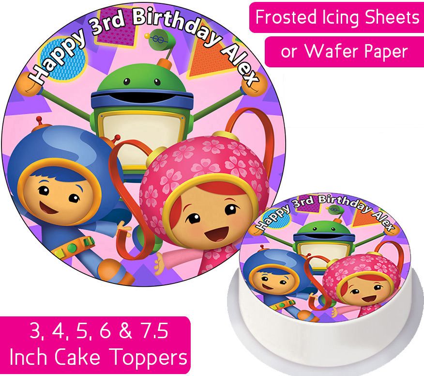 Team Umizoomi Gang Personalised Cake Topper