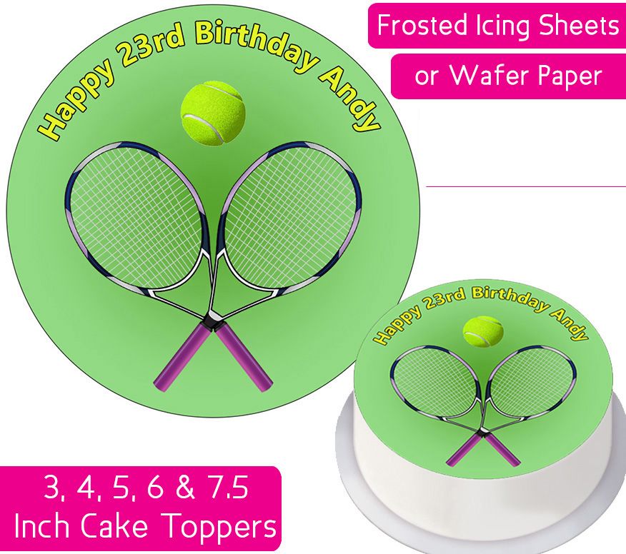 Tennis Personalised Cake Topper