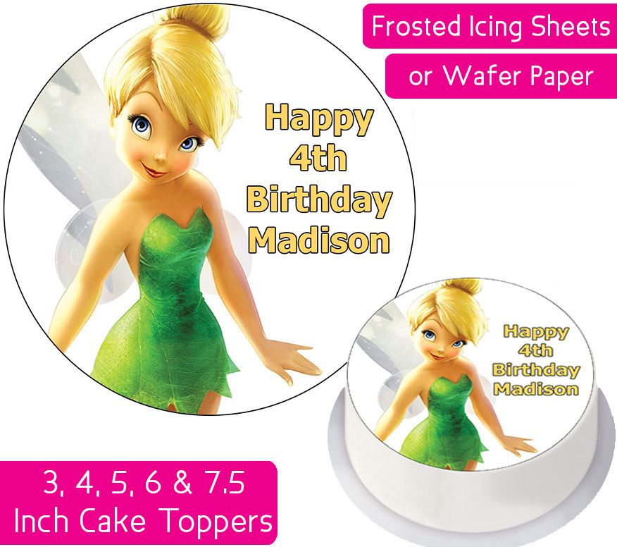 Tinkerbell Personalised Cake Topper