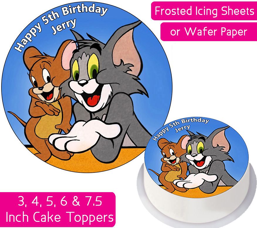 Tom & Jerry Personalised Cake Topper