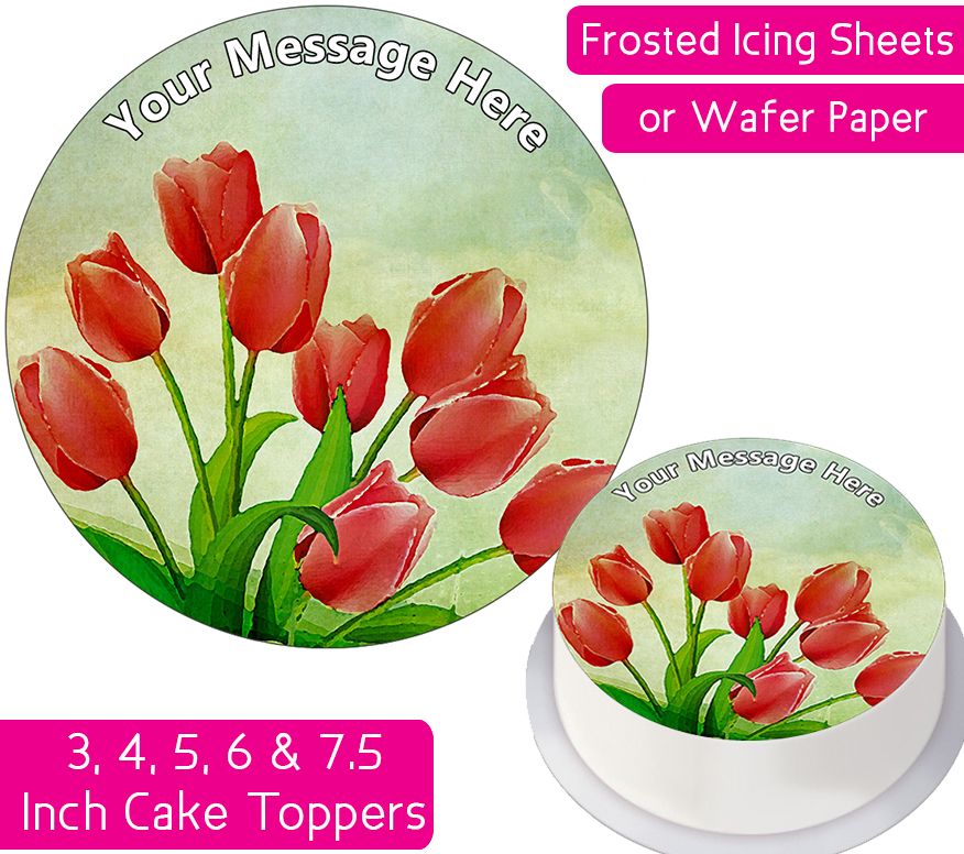 Tulips Personalised Cake Topper