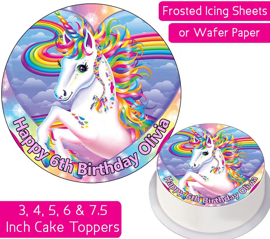 Unicorn Personalised Cake Topper