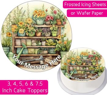 Vintage Garden Personalised Cake Topper