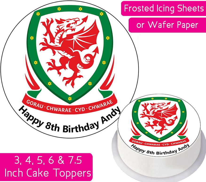 Welsh Football Team Cake Topper
